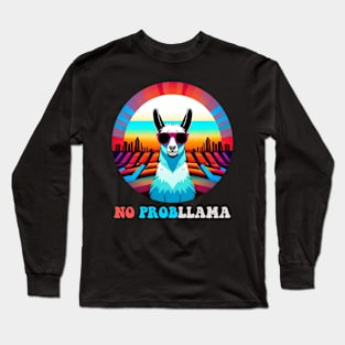 No Prob llama - Funny Llama Lovers Gift. Long Sleeve T-Shirt